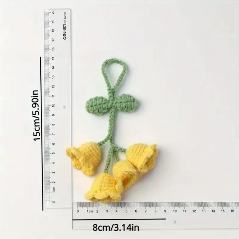 Handcrafted Crochet Lily Flower Pendant