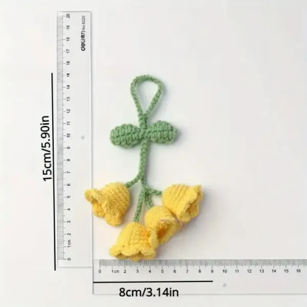Handcrafted Crochet Lily Flower Pendant