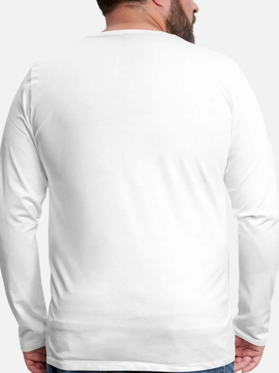 Men's Casual Long-Sleeved T-Shirt With Number 5 Print