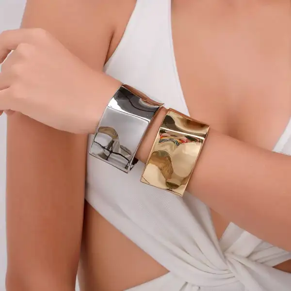 Cuff Statement Stacking Hand Chain Jewelry