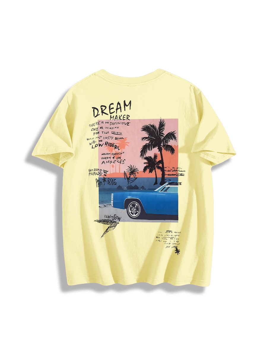 Dreamy Palm Scene Graphic T-Shirt