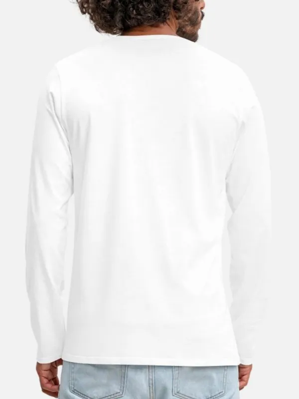 Men's Pirate Ship Print Casual Style Long-Sleeved T-Shirt