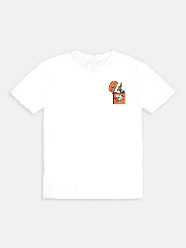 Back Large-Scale Graphic Short Sleeve T-Shirt