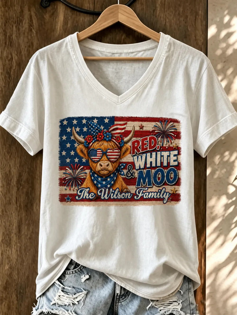 Women'S Vintage Western Printed T-Shirt
