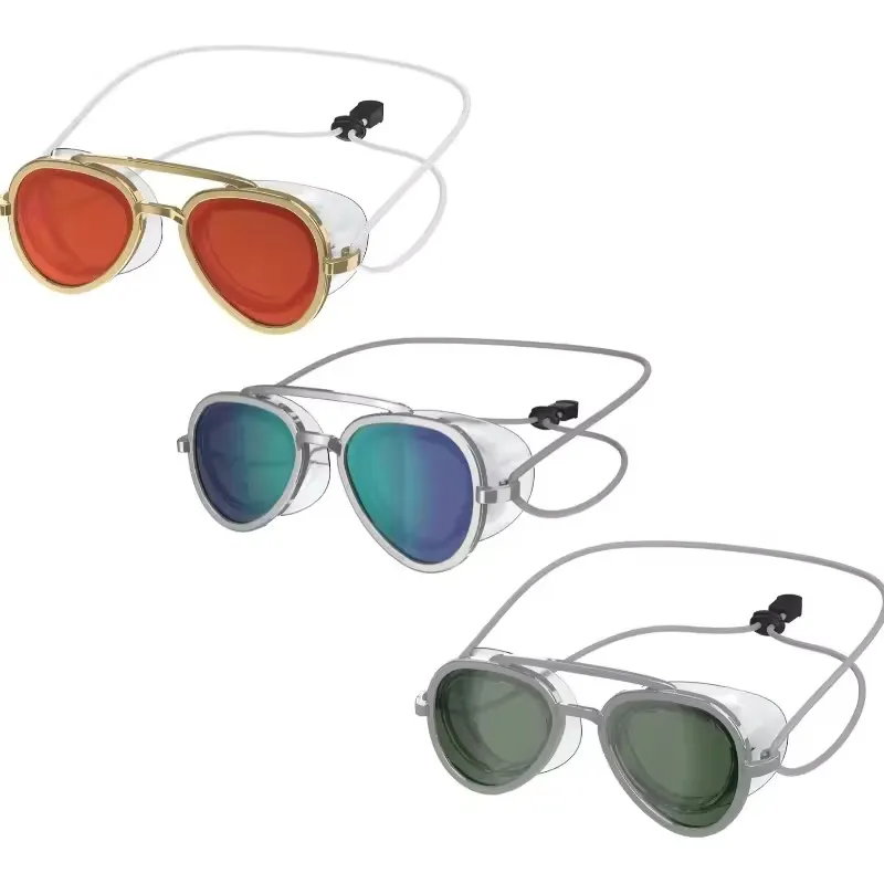 Colorful And Stylish Swimming Goggles With Thin Straps