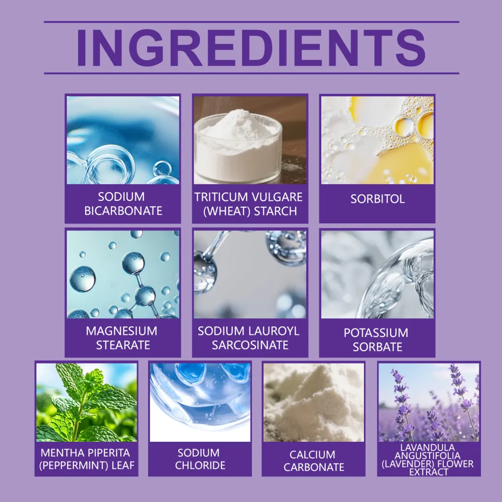 Oralhoe Purple Tooth Powder, Whitening and Gum Care, Cleanses Teeth, Freshens Breath, Cleanses Mouth, Freshens Care-$HT