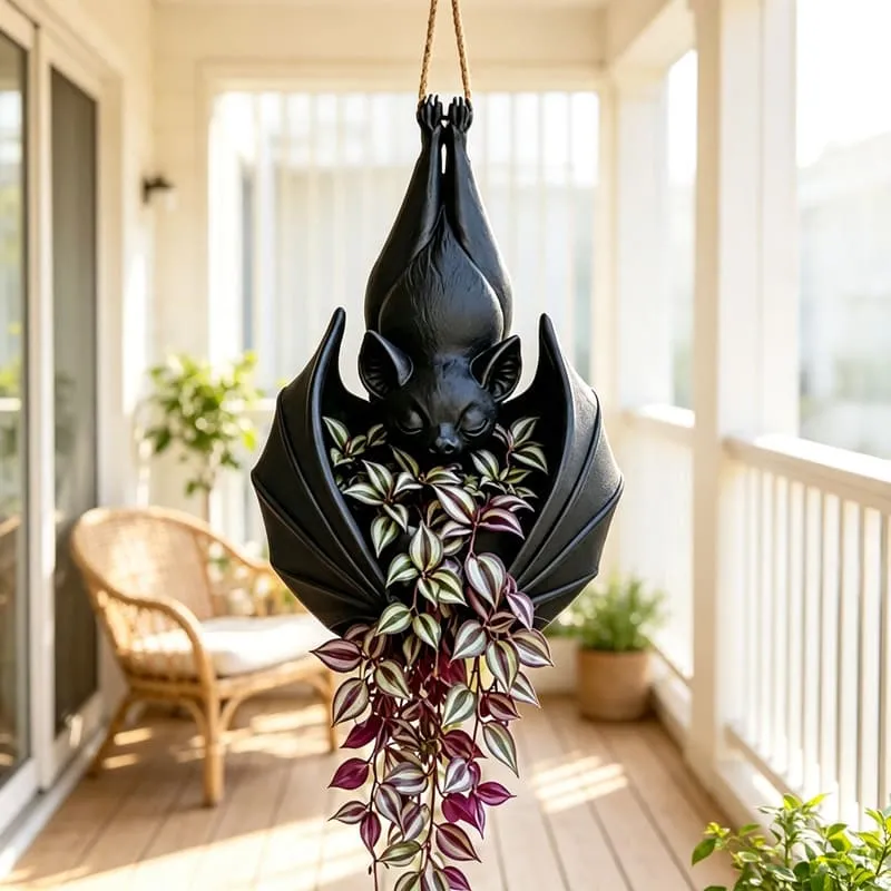 Halloween Hanging Bat Plant Pot Plant Stand