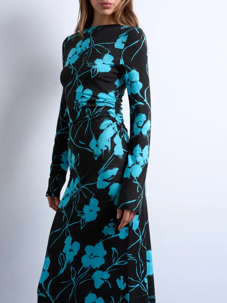 Floral Slim Fit Maxi Dress
