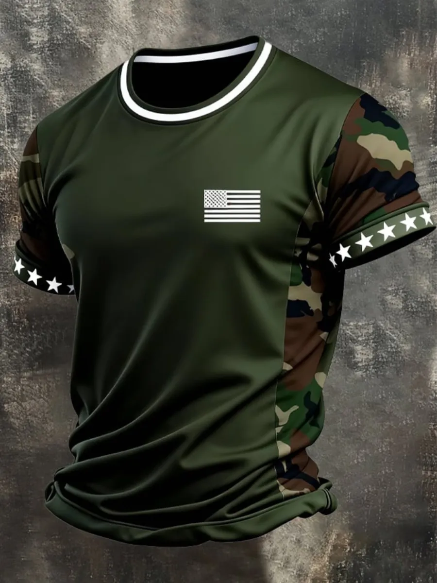 Men's American 250th Anniversary Printed T-Shirt