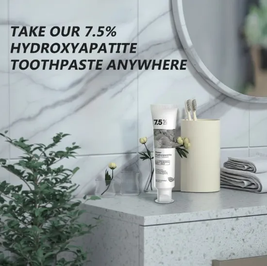 🎉50% off for a limited time! 🌿Hydroxyapatite Toothpaste with a natural formula, whitens teeth and is suitable for the whole family 👨‍👩‍👧‍👦!