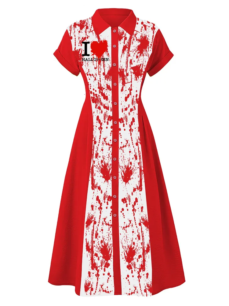 Women'S I LOVE Halloween Art Personalized Dress