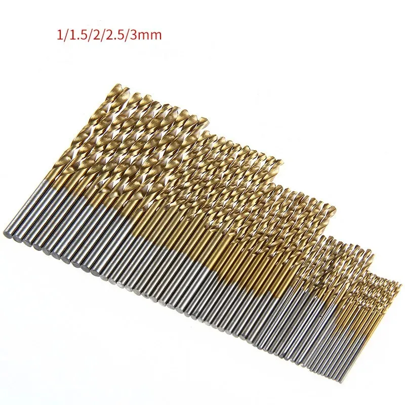 Twist Drill Bits with Titanium Coating