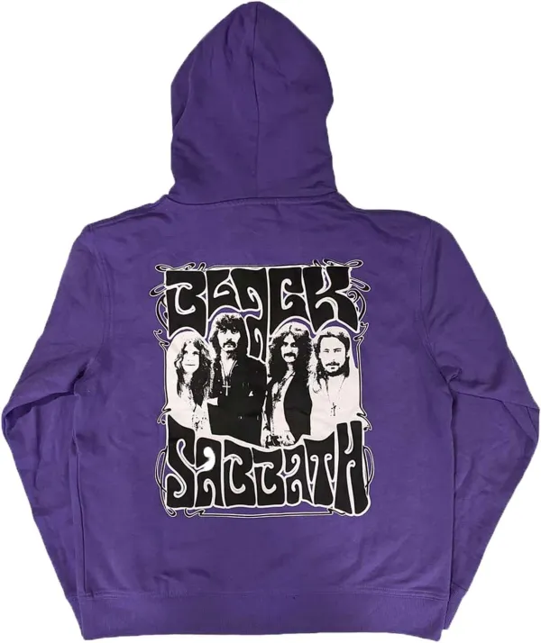 Men's Black Sabbath Printed Zip Up Hoodie