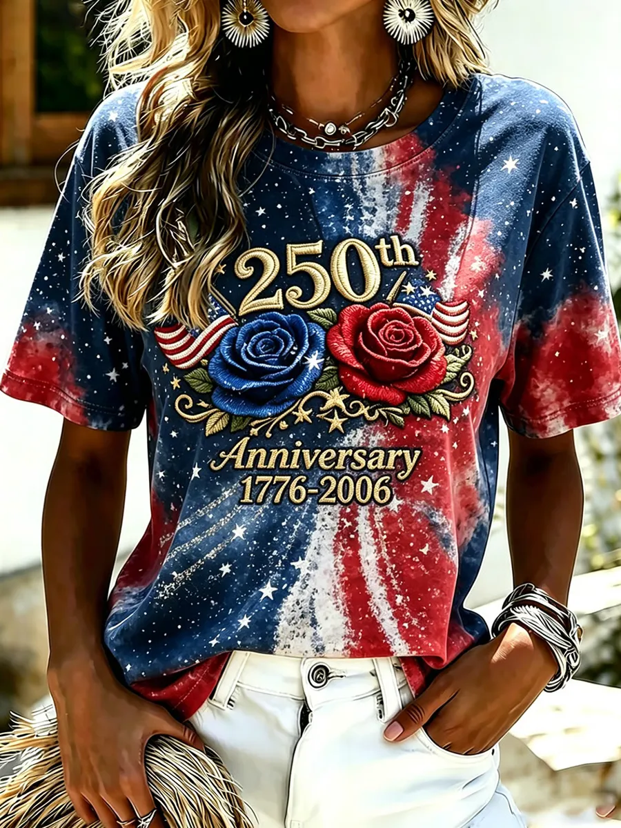 Women'S Summer 250Th Anniversary Printed Top