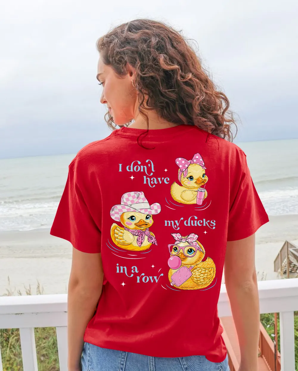 Women's Duck Graphic Back Print Tee