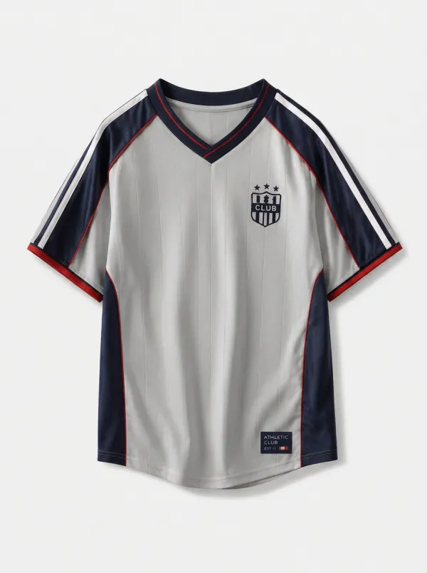 Unisex Soccer Fan Athletic Club Shield Printed Jersey