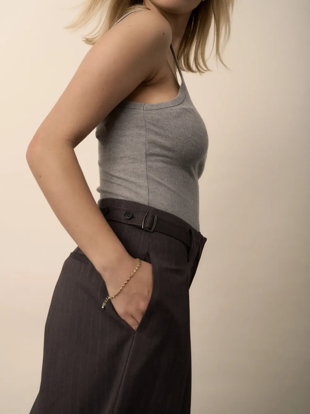 The Buckle Detail Pants