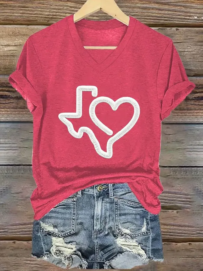 Women's Texas Strong V-Neck T-Shirt