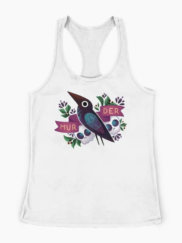 Murder Crow Racerback Tank Top