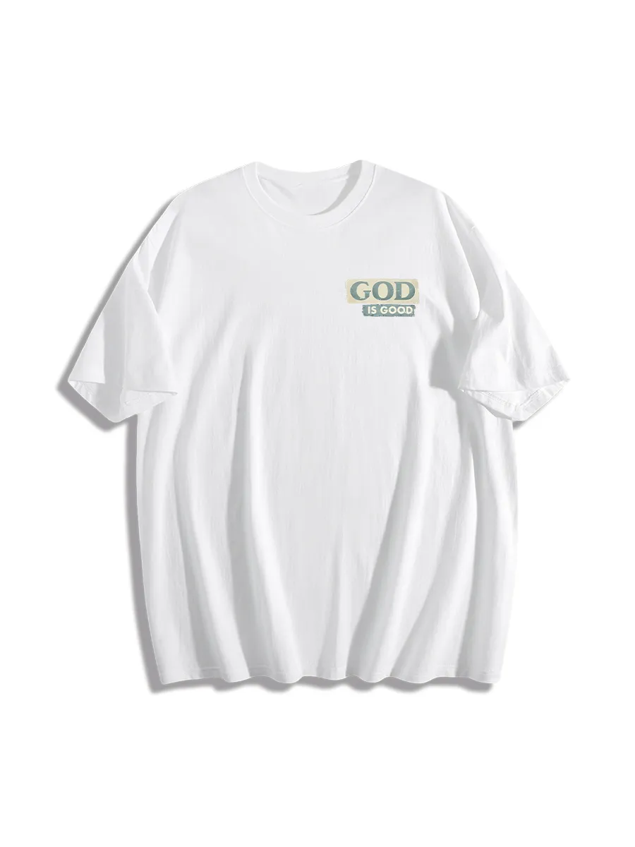 Tropical Sunset Faith Themed Graphic T-Shirt