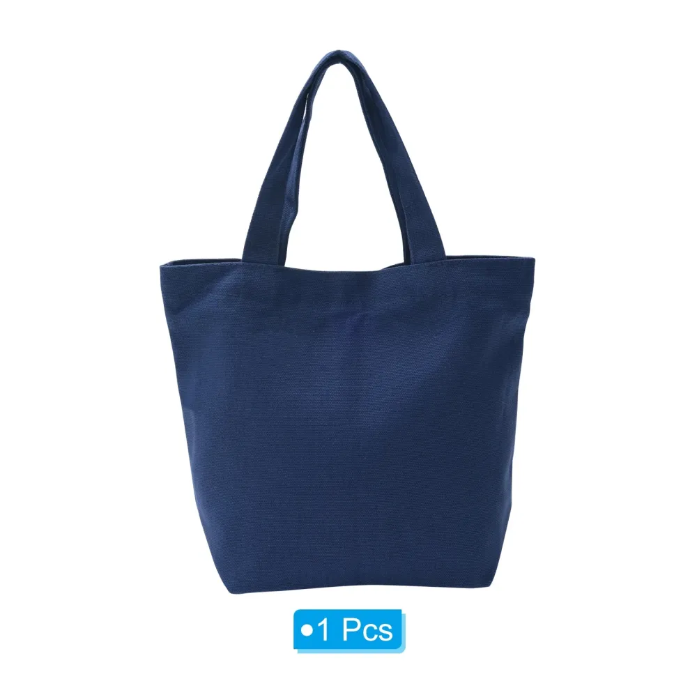 Solid Color Durable Canvas Shopping Bag