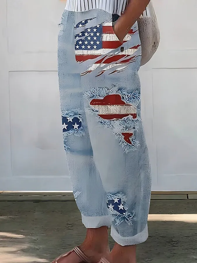 U.S. 250th Anniversary Linen Trousers