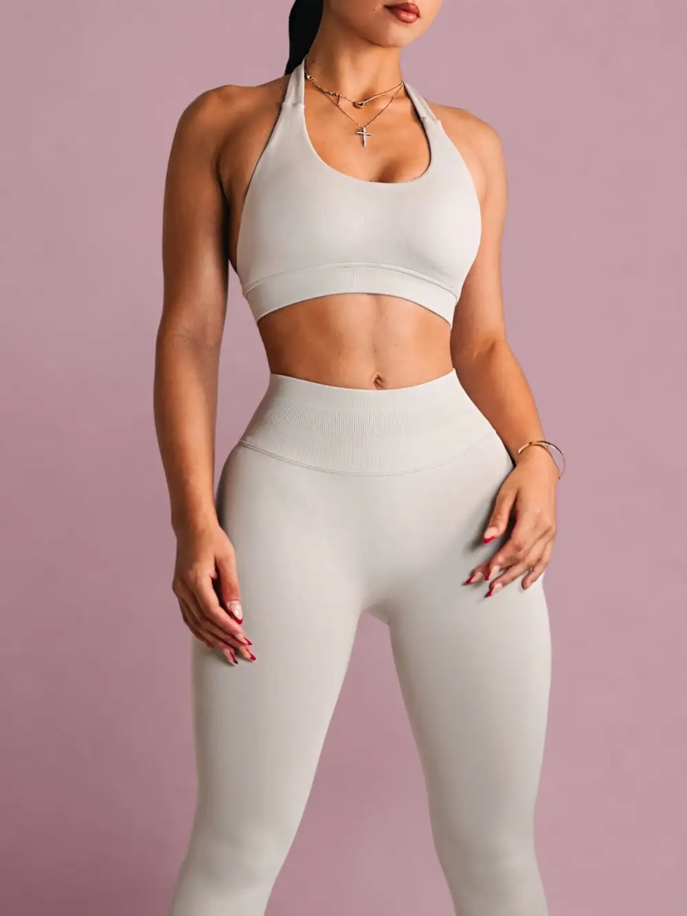 Urban Active Sculpting Halter Sports Bra