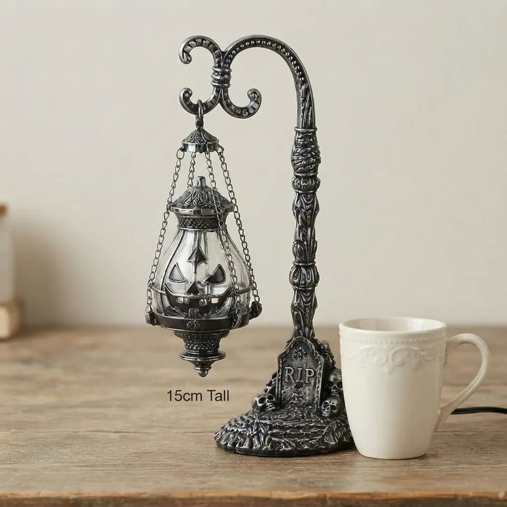 Halloween  Gothic Pumpkin Lantern Stand