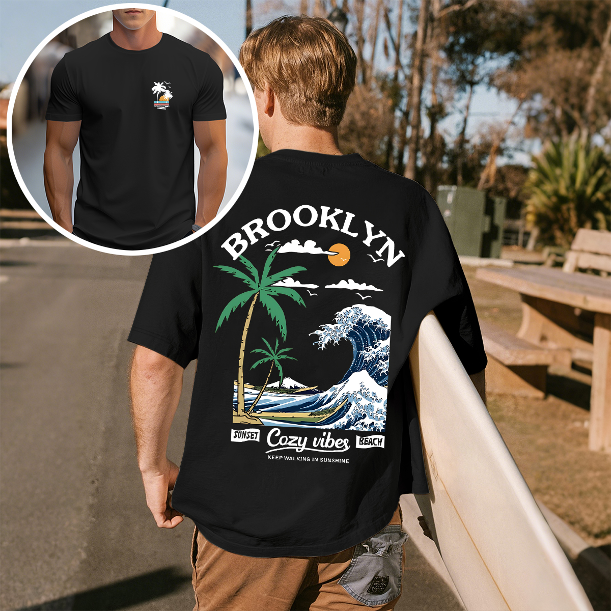 Coastal Brooklyn Inspired Graphic T-Shirt