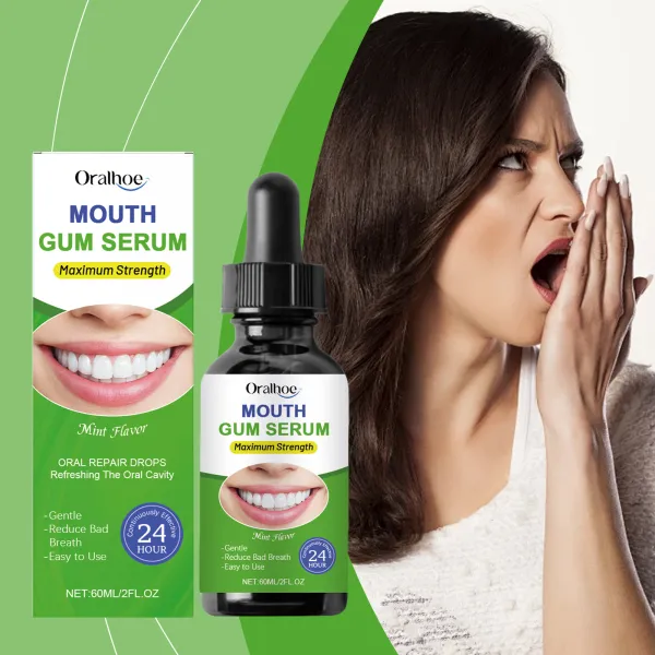 Oralhoe Oral Care Drops – Herbal Gum Care, Fresh Breath, Natural Teeth Cleaning, Daily Mouthwash-L99