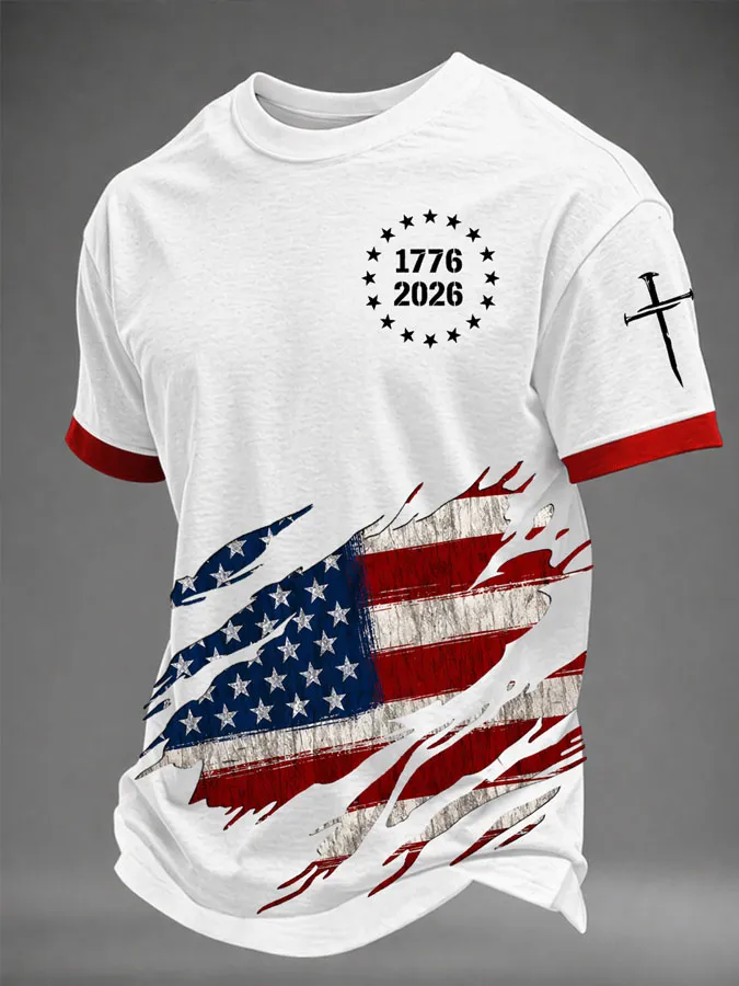 Men'S American Independence Day Casual T-Shirt