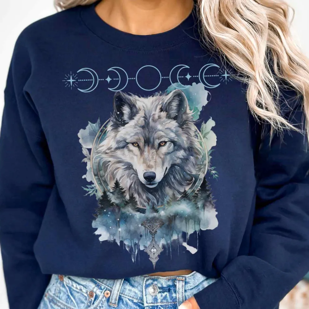 Whimsical Wolf Sweatshirt