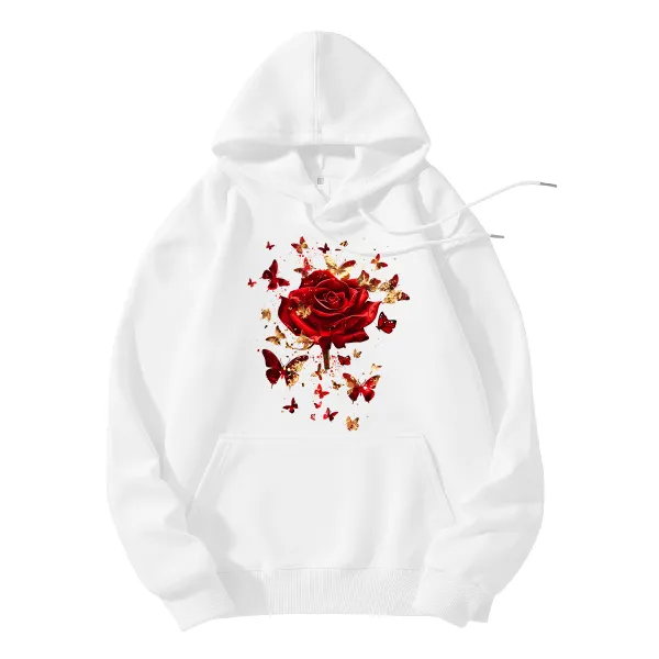 Broken Butterflies And Roses Hoodies