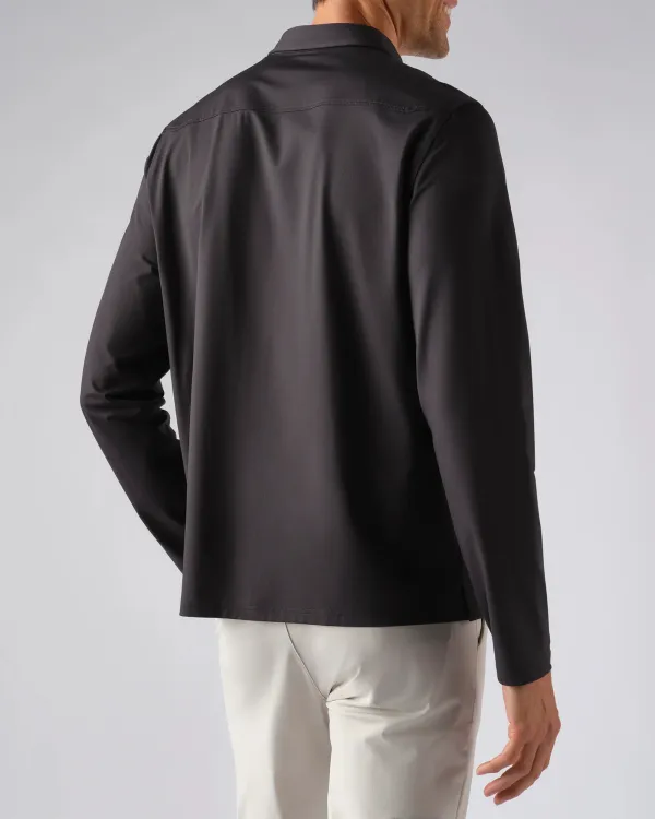 Long-Sleeve Cotton Polo Shirts For Men