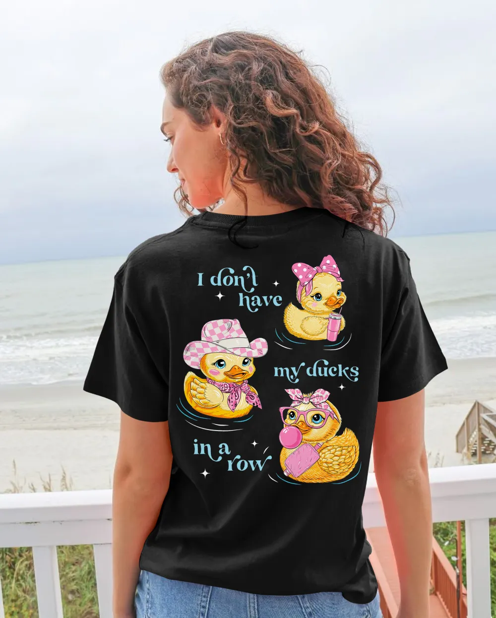 Women's Duck Graphic Back Print Tee