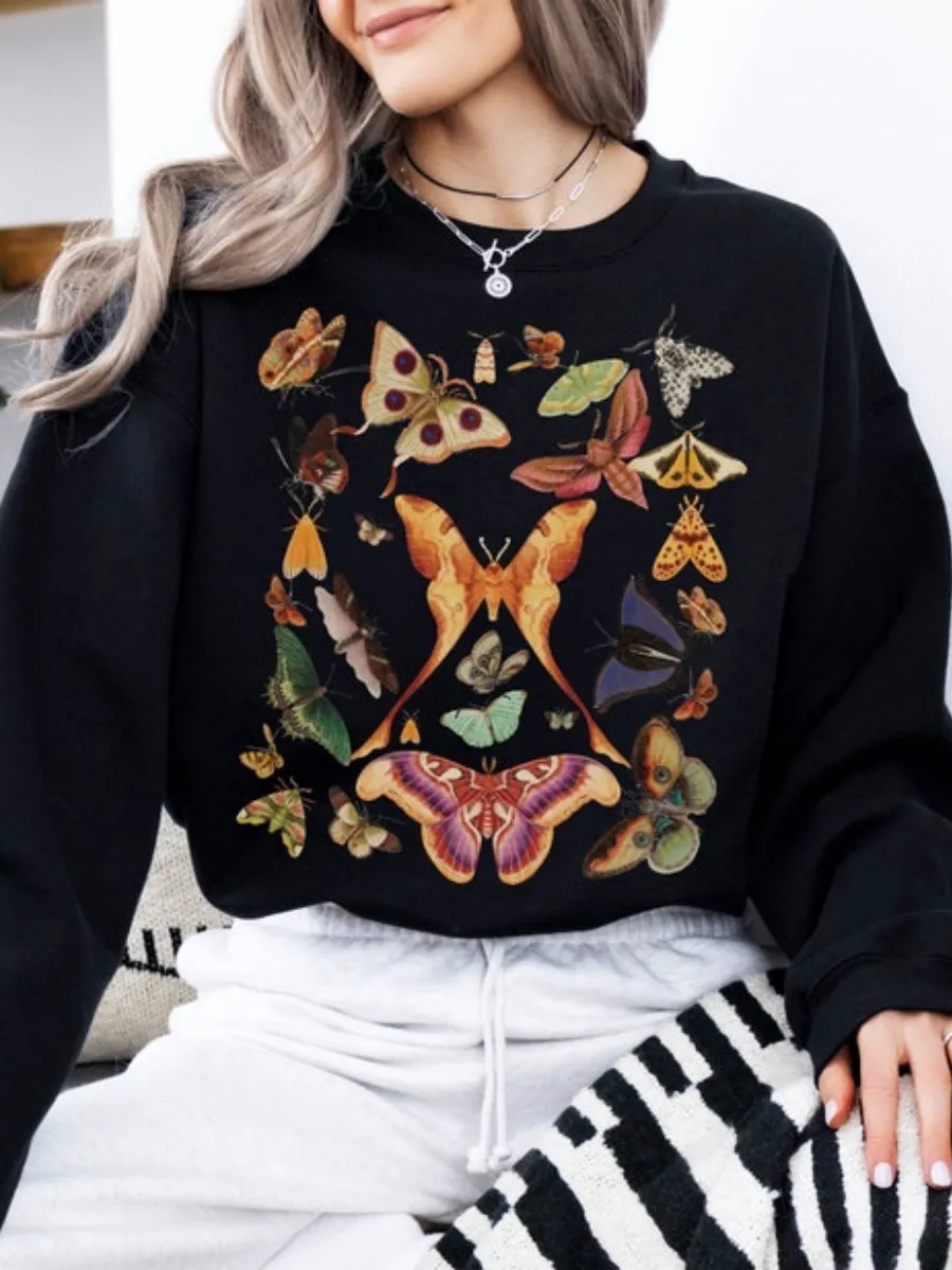 Vintage Insect Art Sweatshirt