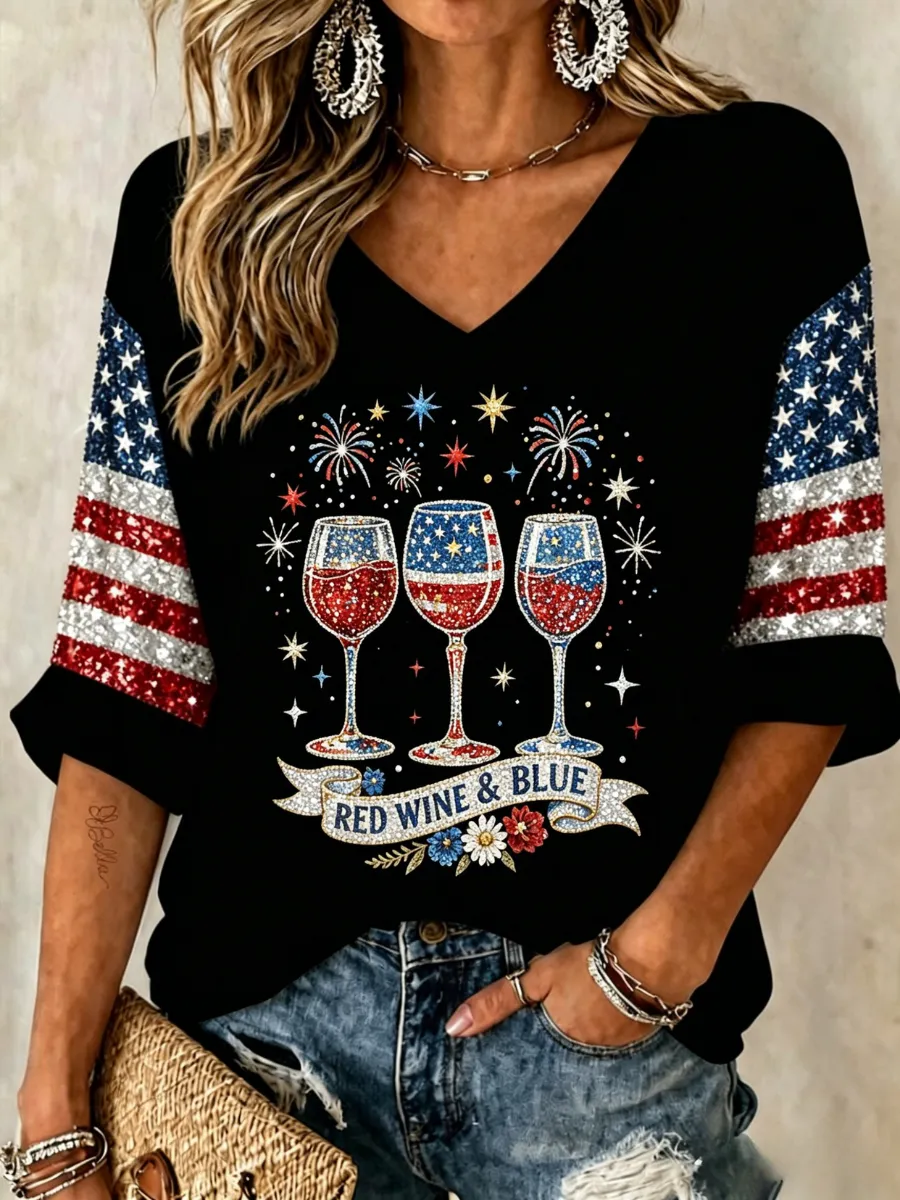 Women's USA 250th Anniversary Printed Top