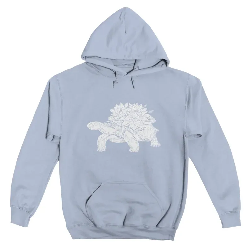 Tortoise And Flower Pullover Hoodie