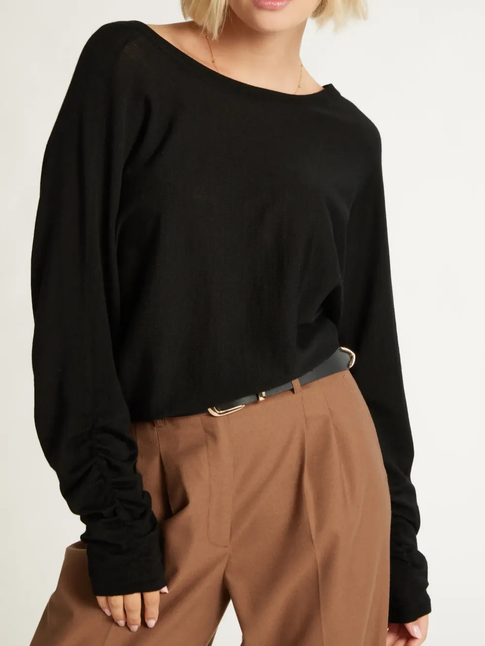 Black Reversible Sweater