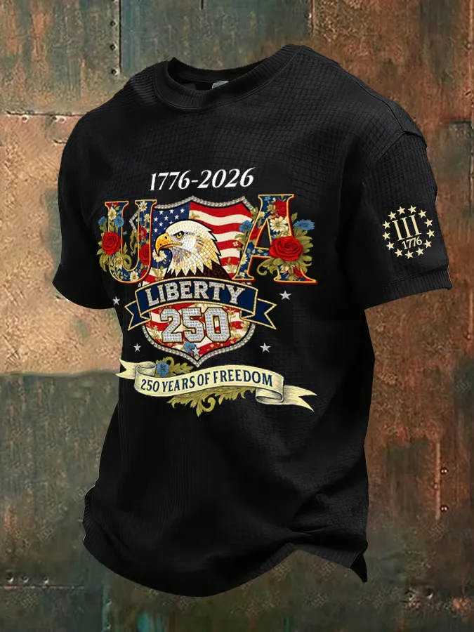 Men's American 250th Anniversary Print Casual Top