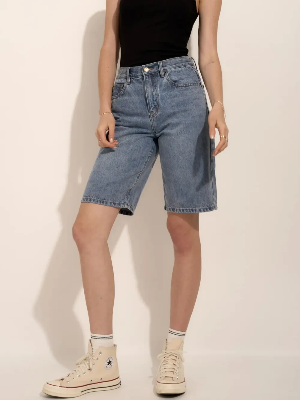 Relaxed Jean Shorts