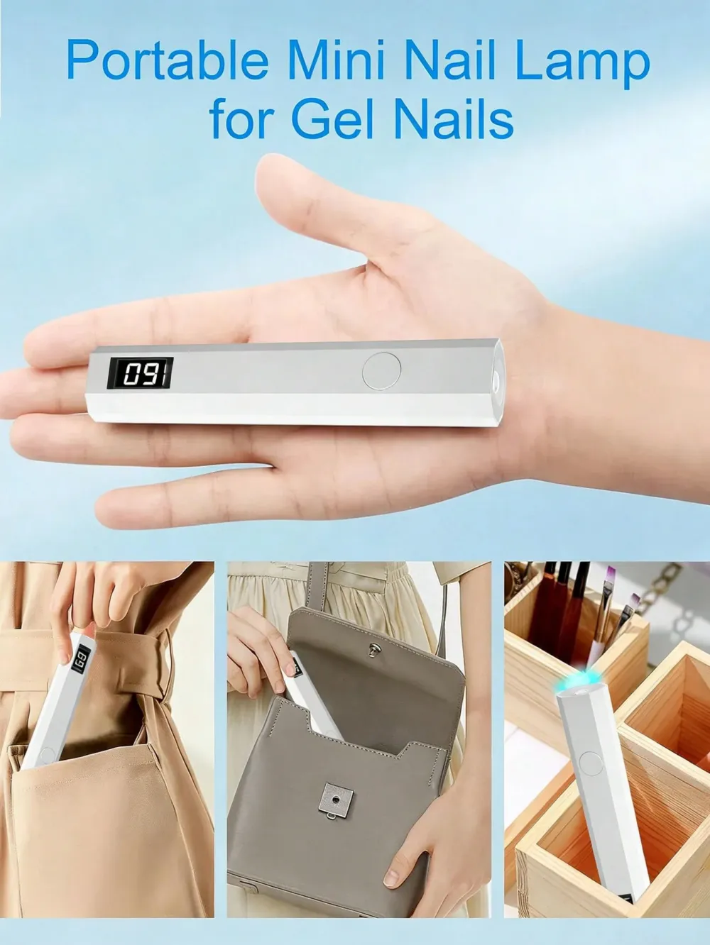 Nailhour Portable Nails Gel Dryer Handheld Nail Lamp