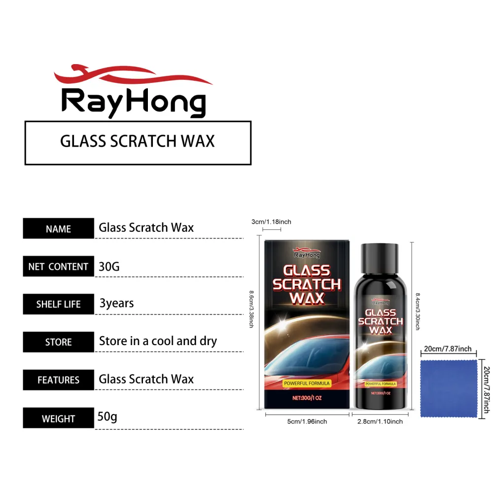 Windshield scratch repair agent