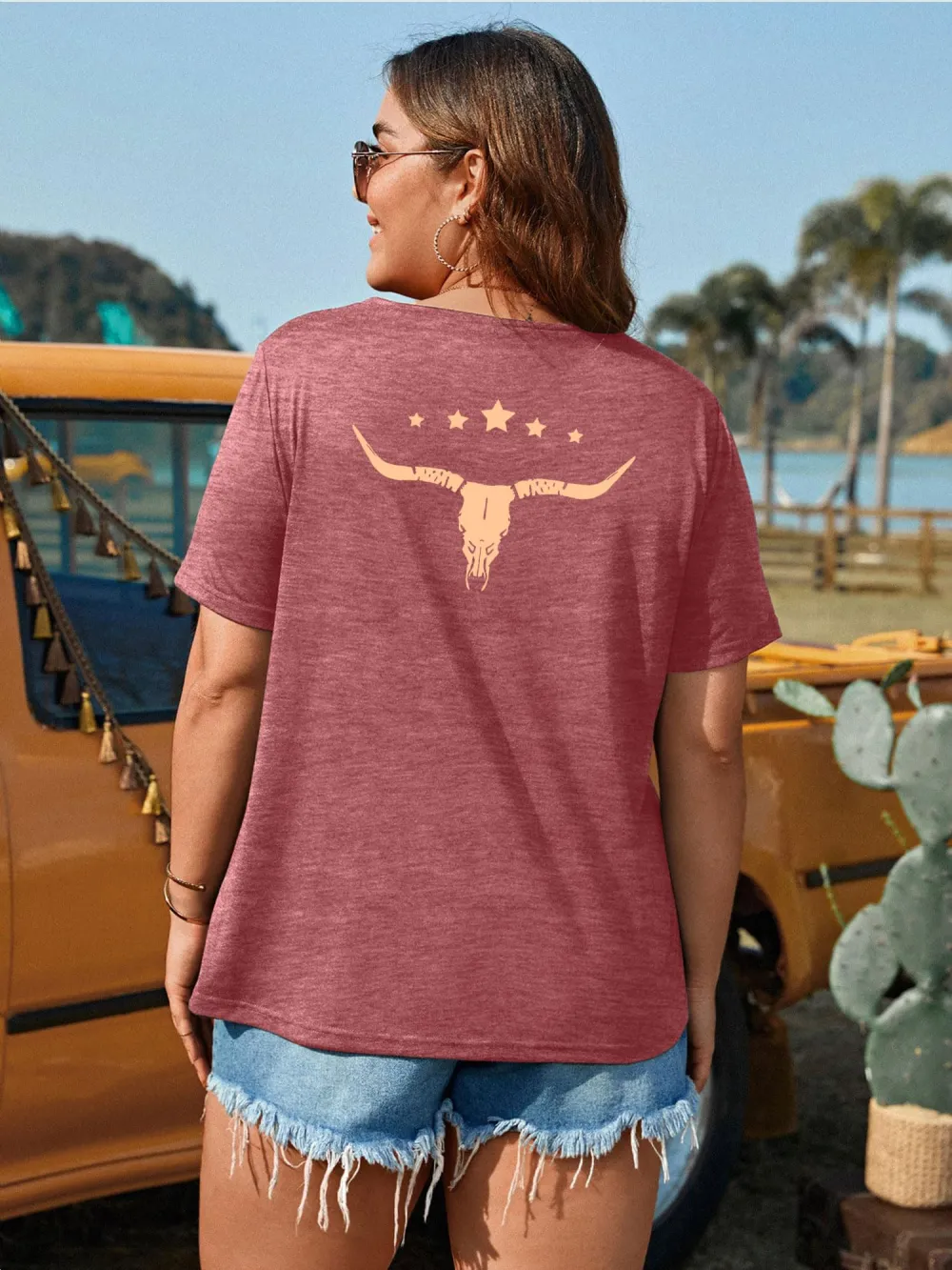 Bull Head Print T-shirt