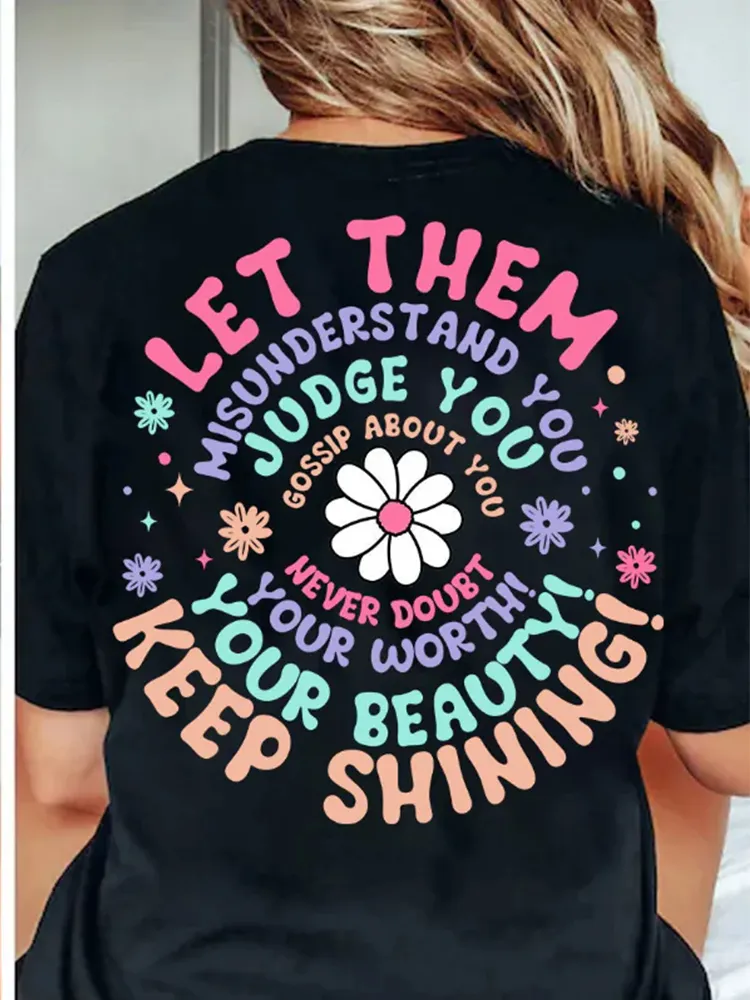💥LAST DAY SALE 50% OFF💥Let Them Misunderstand You Teacher Two Sided T-Shirt