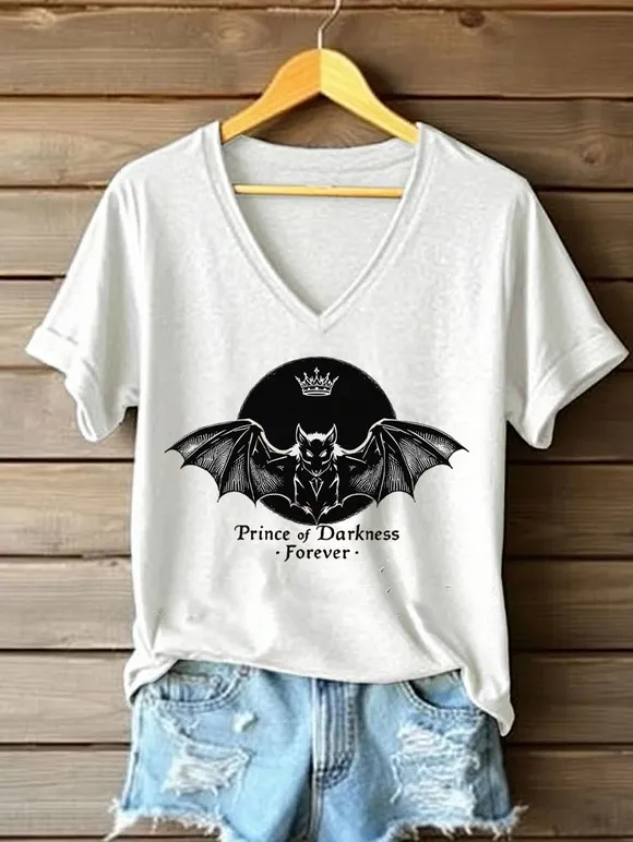 Women'S Prince Of Darkness Printed Casual T-Shirt