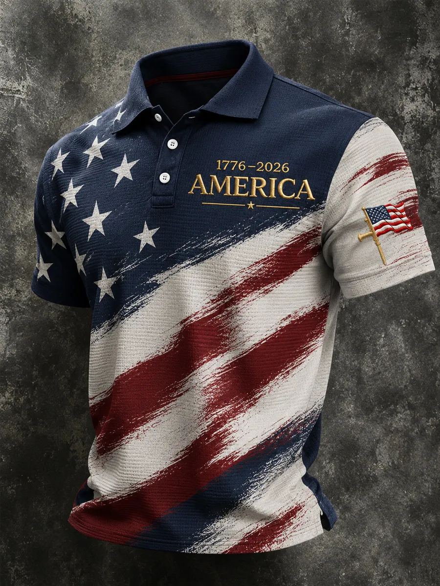Men's 250th Anniversary Print Business Top