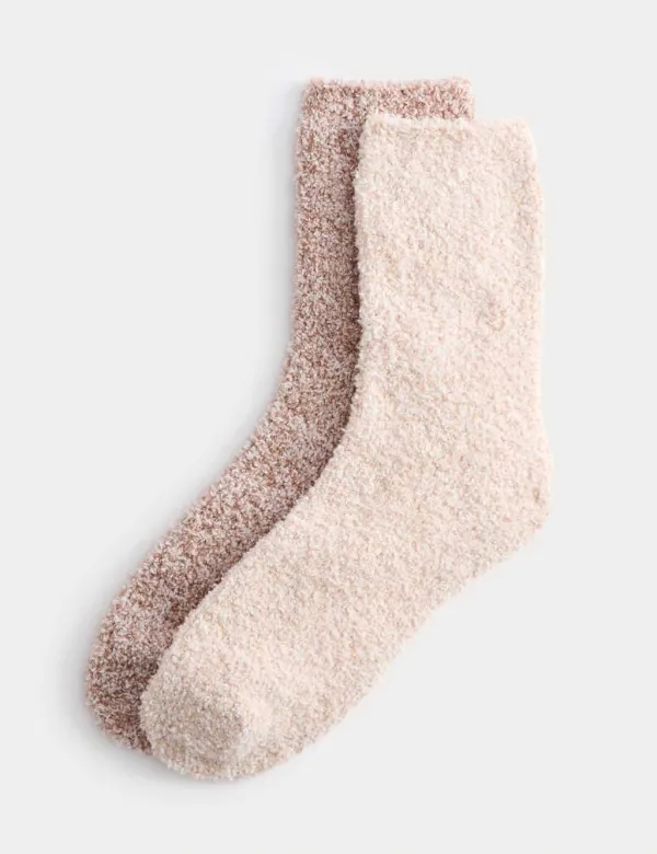 Fluffy Coral Fleece Sock