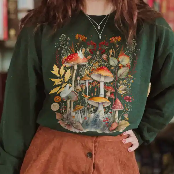 Mushroom Cottagecore Sweatshirt