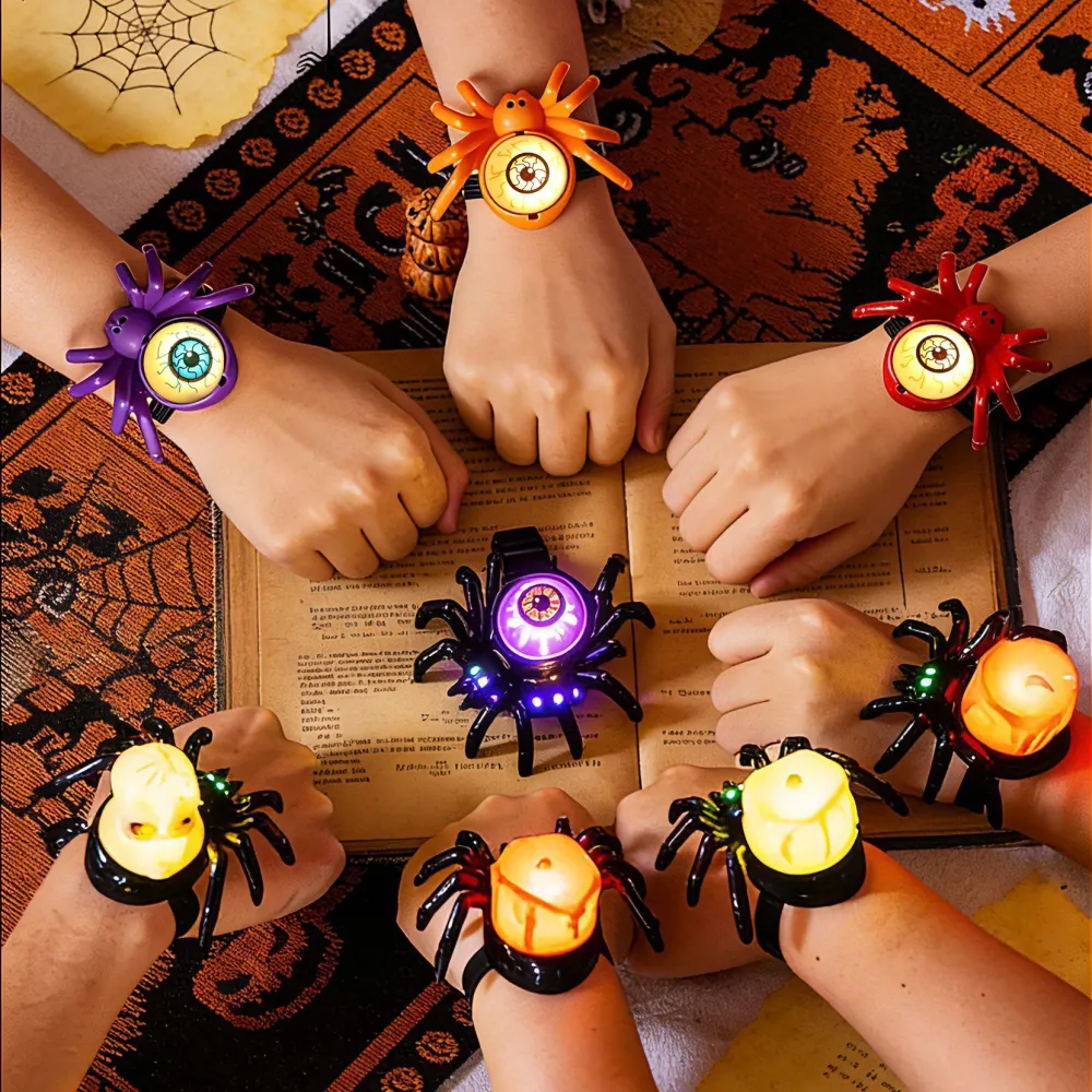 Halloween Halloween Glowing Light Spider Watch